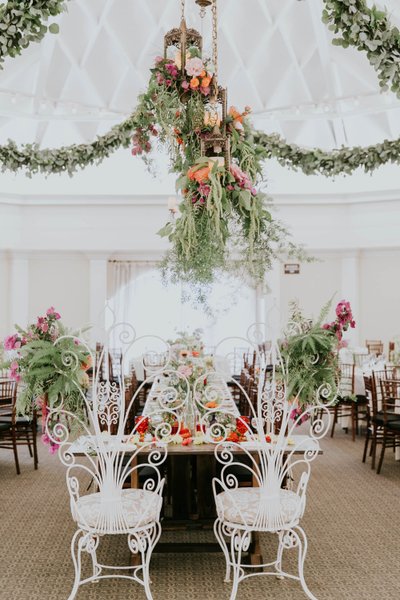 mid-century white iron peacock chair rental bohemian wedding statement seating