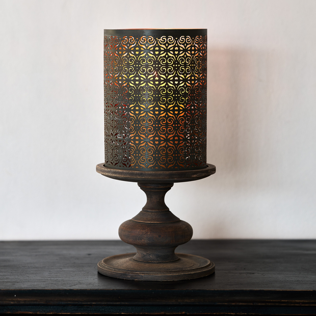 Hurricane Pedestal Candle Holder