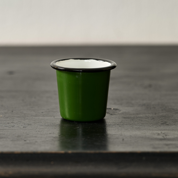 Small Enamel Pot (green)
