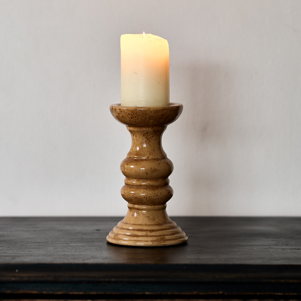 Saffron Ceramic Candlestick