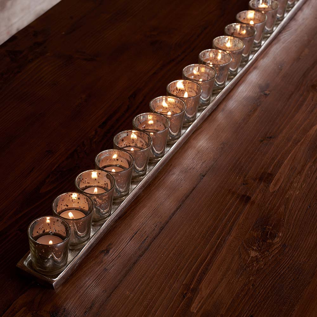 Silver Multi Tealight holder