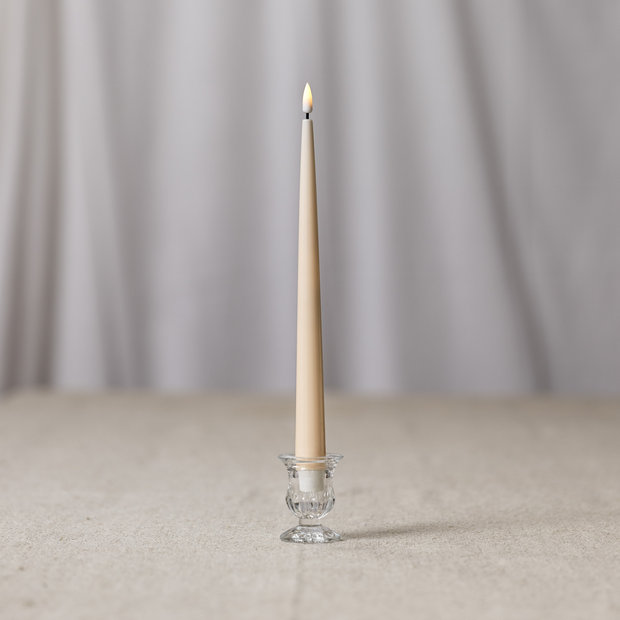 CT42 LED Ivory Tapered Dinner Candles - Tall