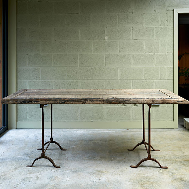 Reclaimed Trestle Table