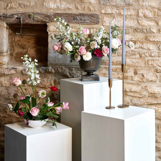 Metal Flower Urn