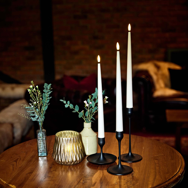 LED Tapered Candles - Natural (sets of 2)