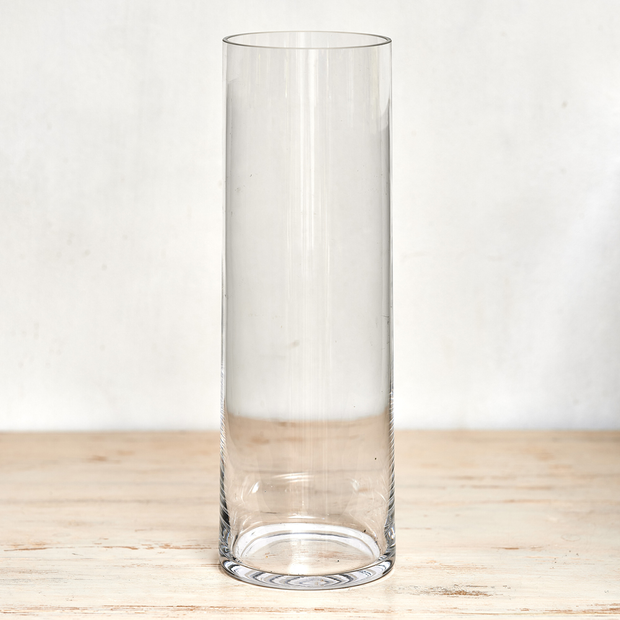 Cylindrical Glass Vase (Tall)