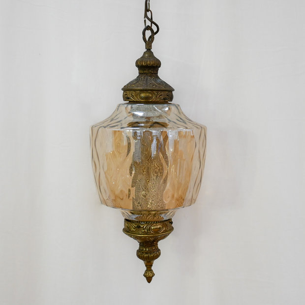 G3: Brown Tinted Glass Pendant Light