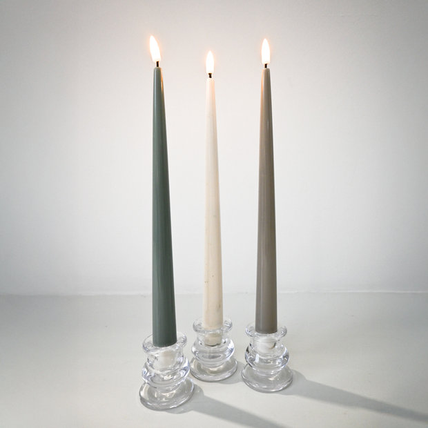 LED Tapered Candles - Natural
