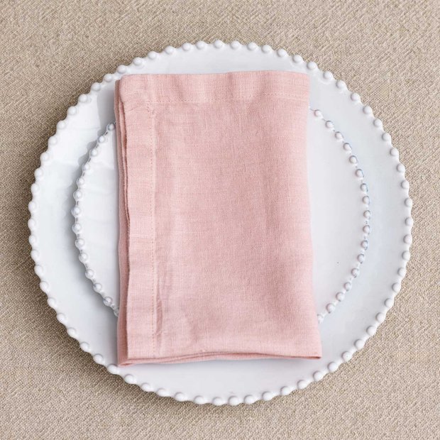 Soft Pink Linen Napkin