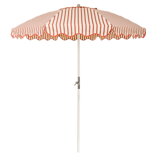 Terracotta Stripe Parasol