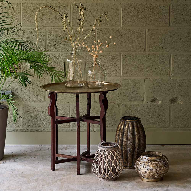 Brass Moroccan Side Table (2)