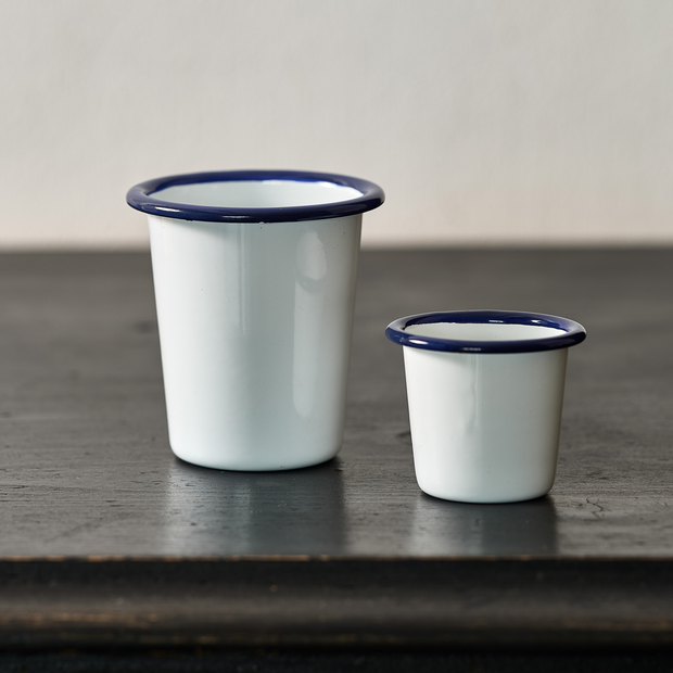 Large Enamel Pot (white)