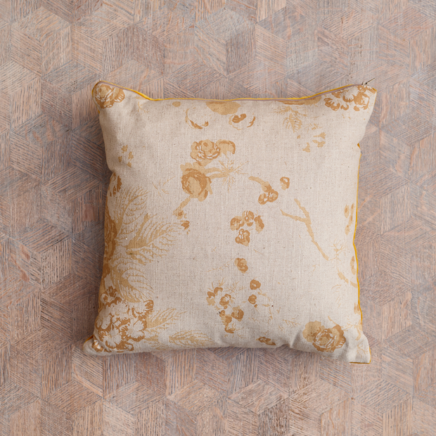 Mustard Roses Scatter Cushion