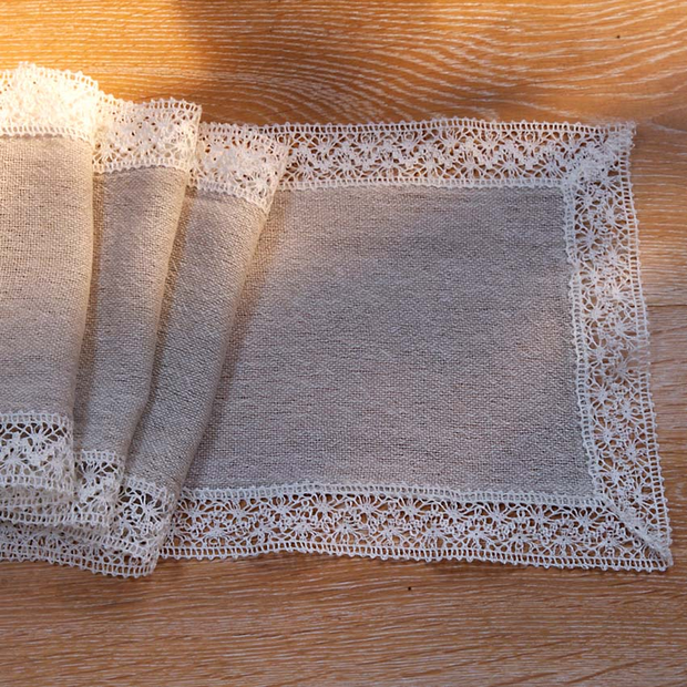 Linen & Lace Table Runner