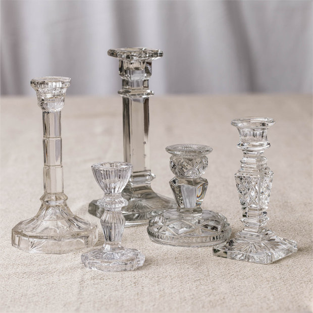 Vintage Glass Candlestick (Assorted)