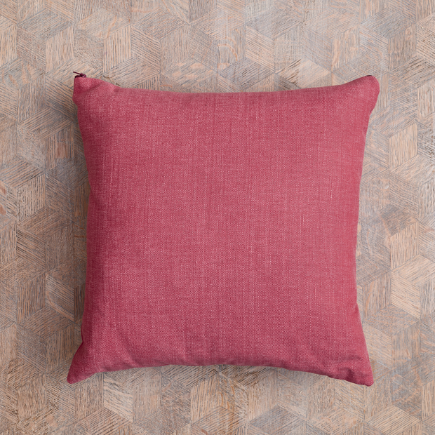 Raspberry Pink Linen Scatter Cushion