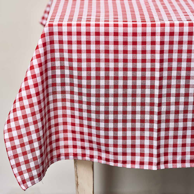 Red & White Check Tablecloth