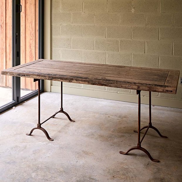 Reclaimed Trestle Table