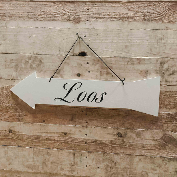 Loos Hanging Sign (left)