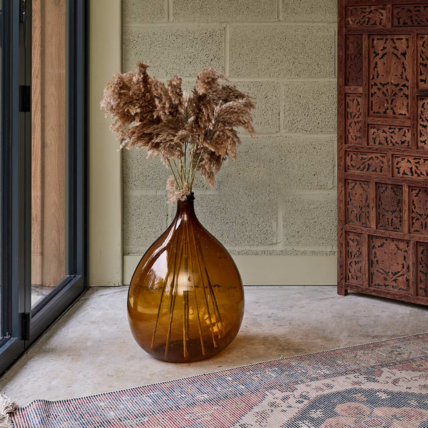 Vintage Glass Demijohn (brown)