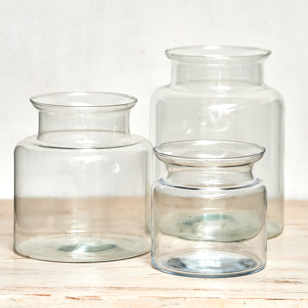 Cuffed Glass Vase (Small)
