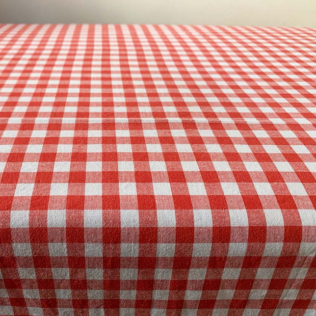 Red & White Check Tablecloth