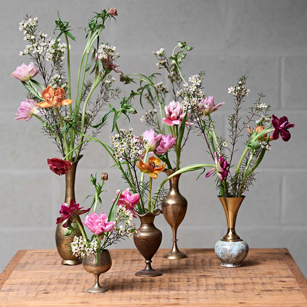 Brass Bud Vases (Assorted)