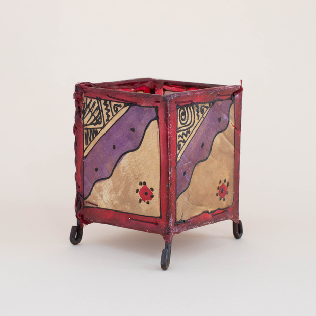 Red Moroccan Tealight Lantern