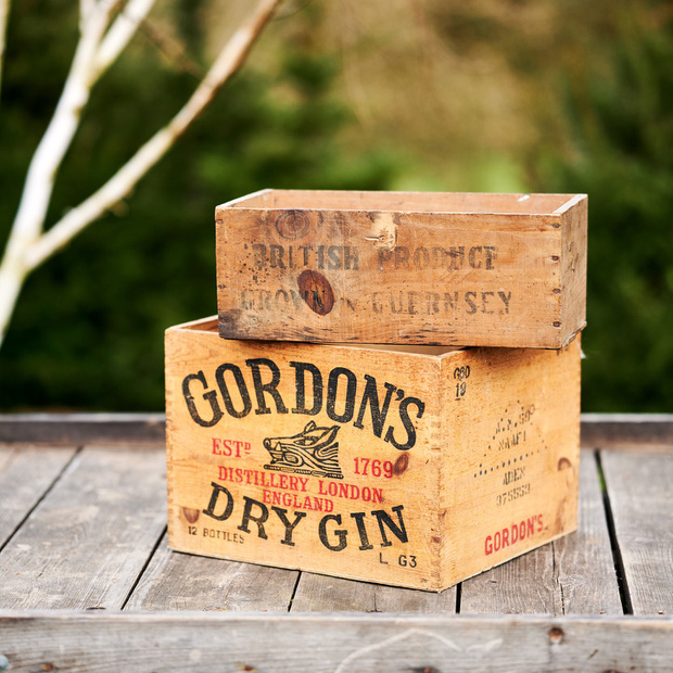 Large Gordons Wooden Crate