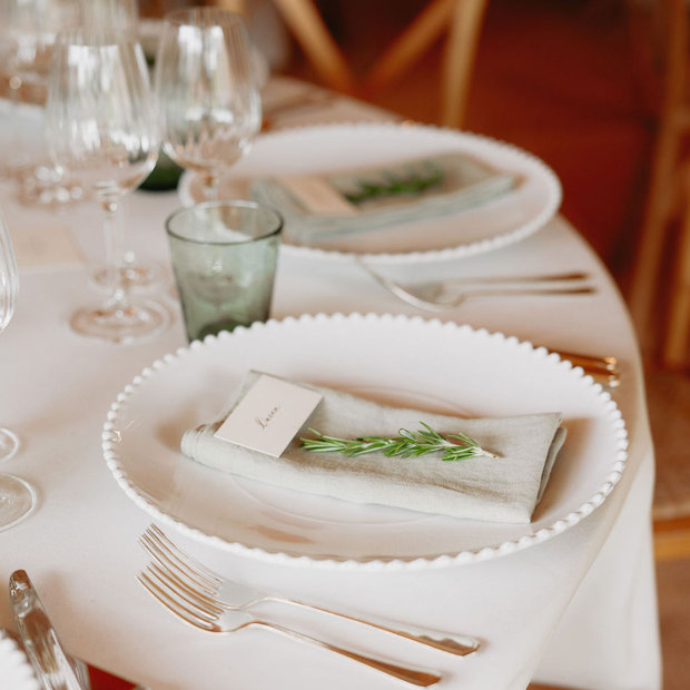 White Pearl Charger Plate