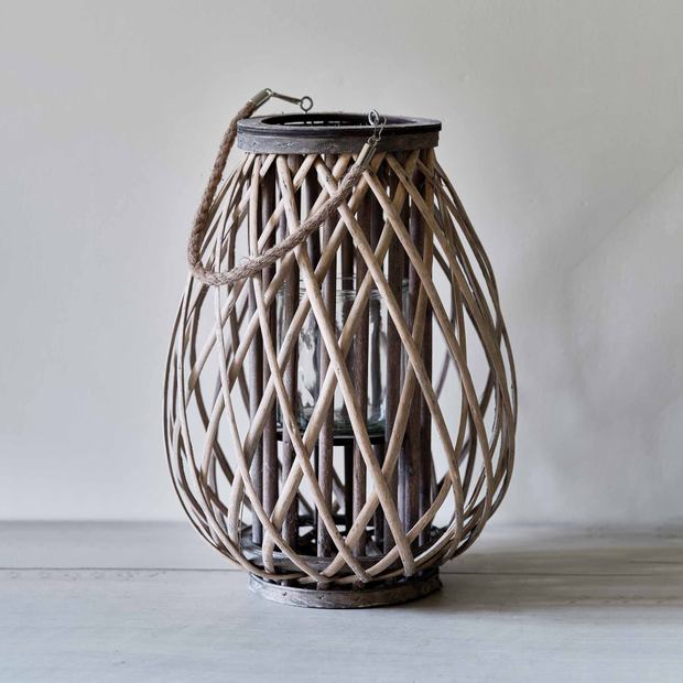 Natural Willow Lantern (Medium)