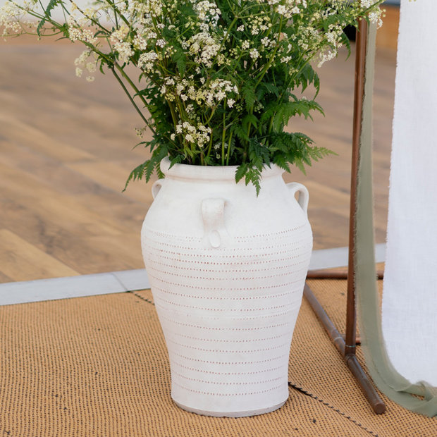Large White Floor Vase