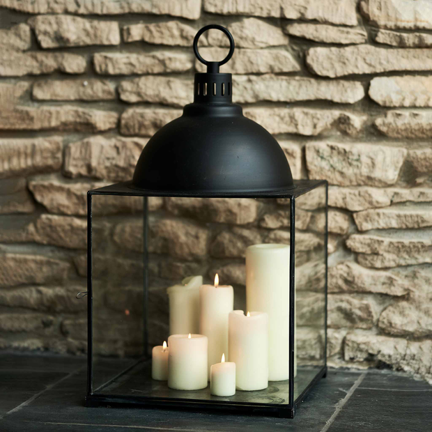 Oversized Modern Black Lantern