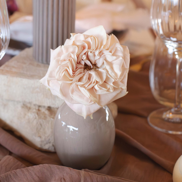 Mocha Ceramic Bud Vase