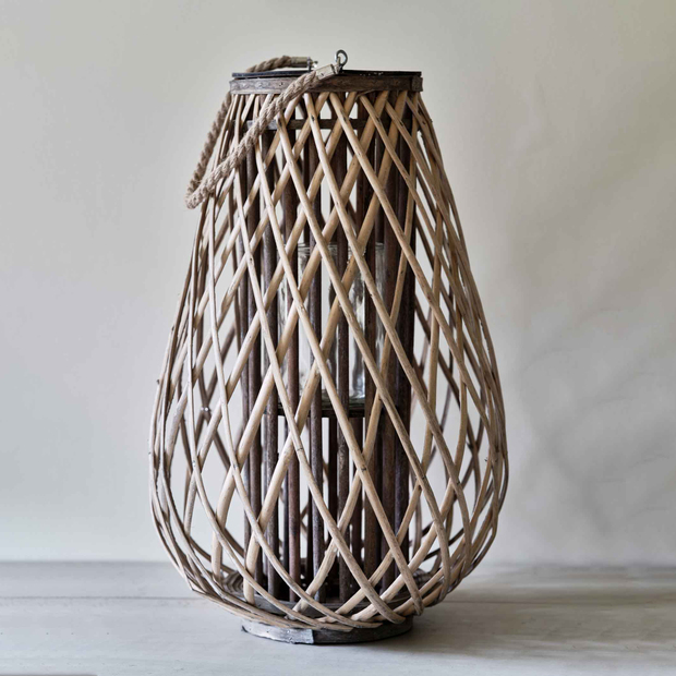 Natural Willow Lantern (Large)