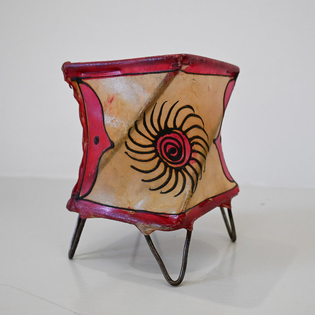 Red Moroccan Tealight Lantern (square)