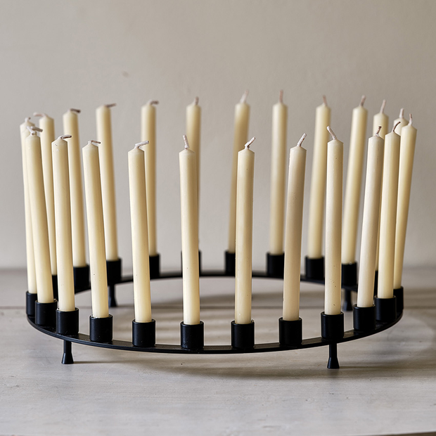 Black Circular Candelabra