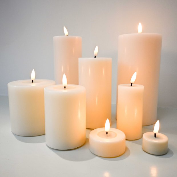 LED Pillar Candles - Tall