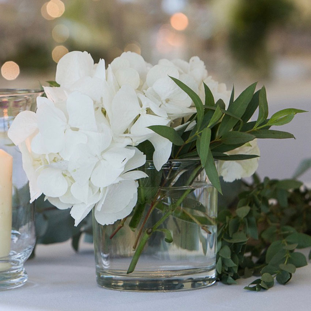 Cylindrical Glass Vase (Small)