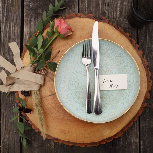 Wood Slice Serving Platter