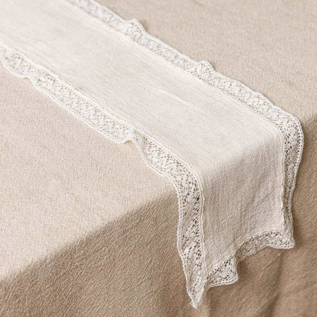 Linen & Lace Table Runner