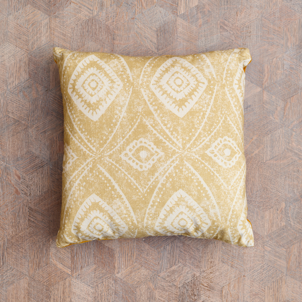 Mustard Patterned Scatter Cushion