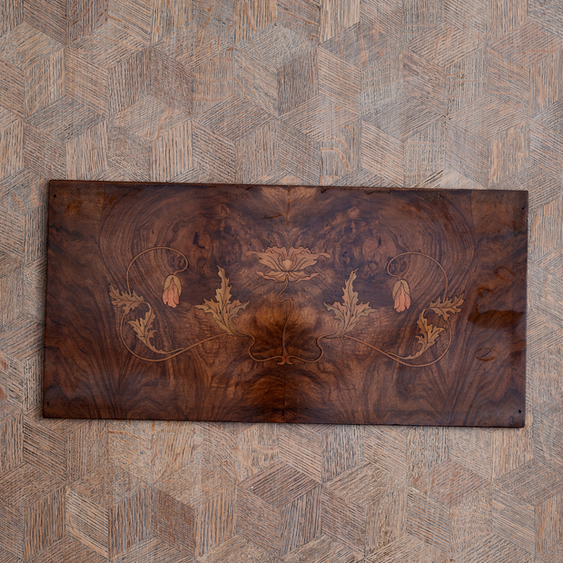 Patterned Inlay Wooden Serving Board - rectangular