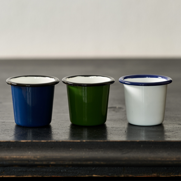 Small Enamel Pot (white)