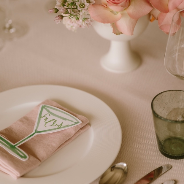 Soft Pink Linen Napkin