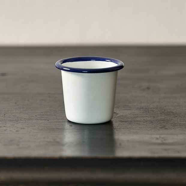 Small Enamel Pot (white)