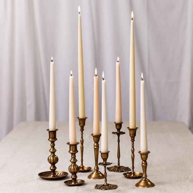 Assorted Decorative Brass Candlestick