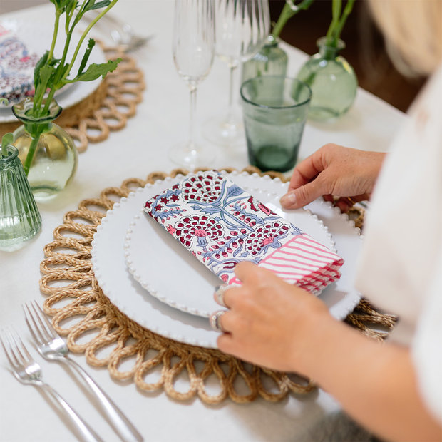 Maeve Pink Pattern Napkin
