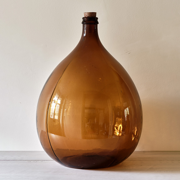 Vintage Glass Demijohn (brown)