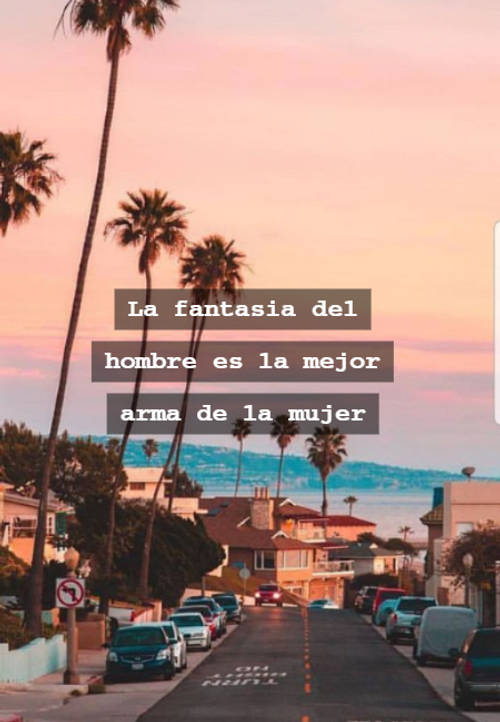 Frases para el Día Internacional de la Mujer - La fantasia del hombre es la mejor arma de la mujer